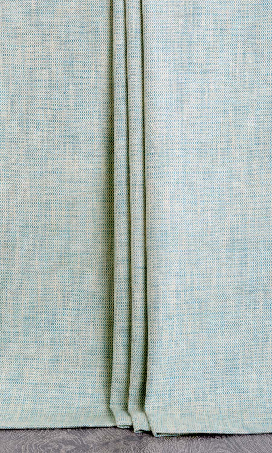 Textured Cotton Fabric Material By the Metre (Pastel Blue)