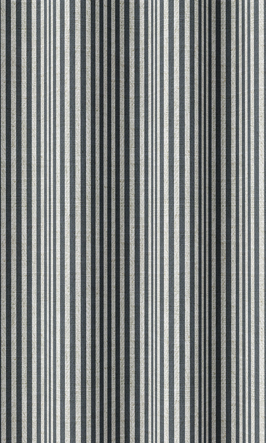 Striped Home Décor Fabric By the Metre (Slate Grey)