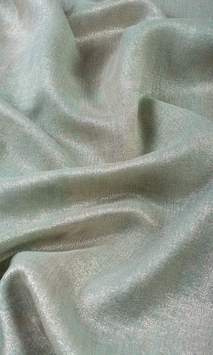 Textured Blinds (Seafoam Green/ Gold) Extra Long Short Wide