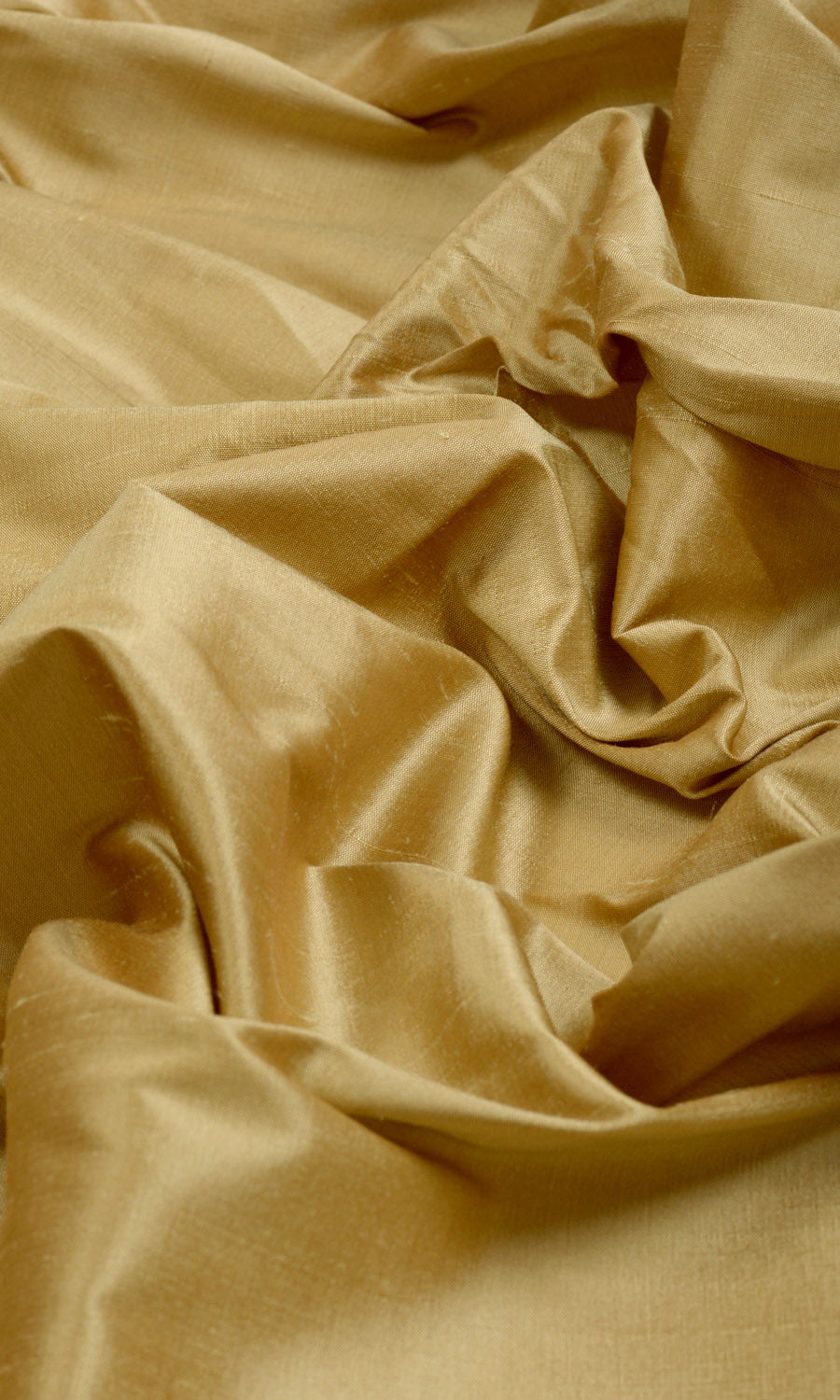 Shantung Silk Fabric Material By the Metre (Biscotti Yellow)