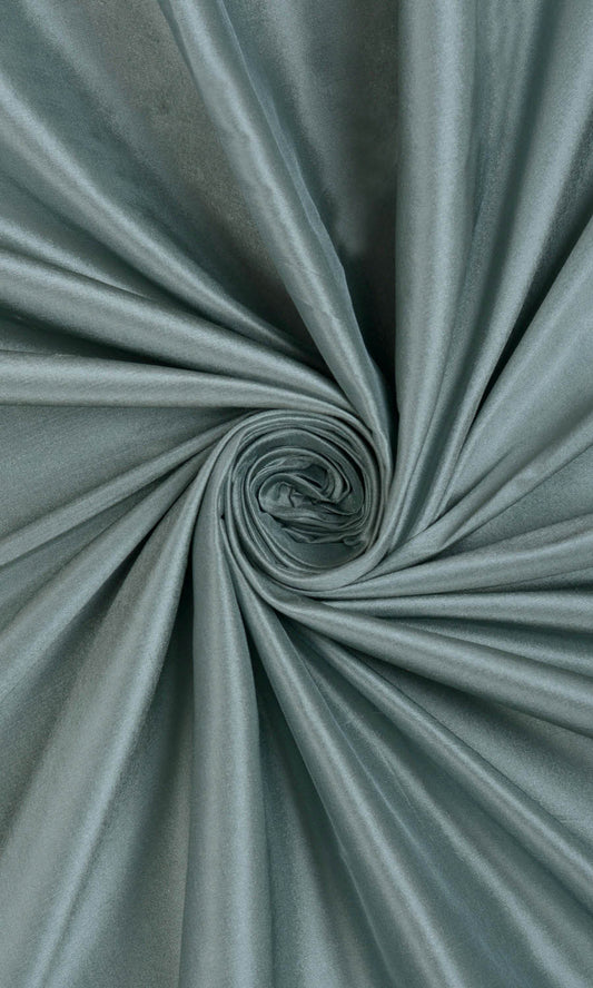 Shantung Silk Home Décor Fabric By the Metre (Steel Blue/ Grey)