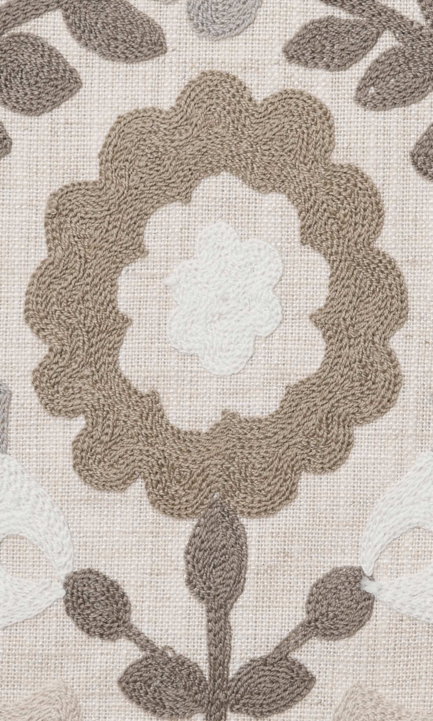 Floral Flat, Plain, Fake, Faux, European Relaxed Roman Blinds (Beige/ Brown/ White)