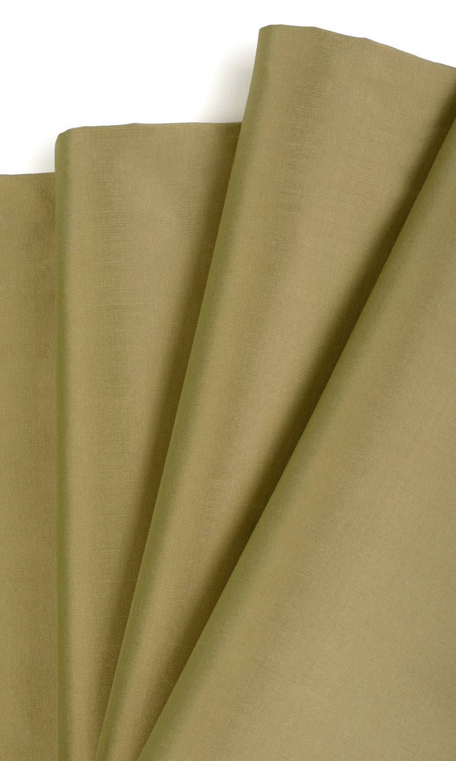 Shantung Silk Flat, Plain, Fake, Faux, European Relaxed Roman Blinds (Moss Green)