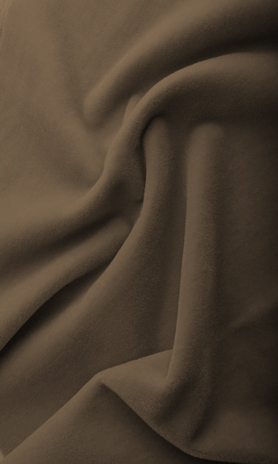 Velvet Home Textile Fabric Material Sample (Coffee Brown)