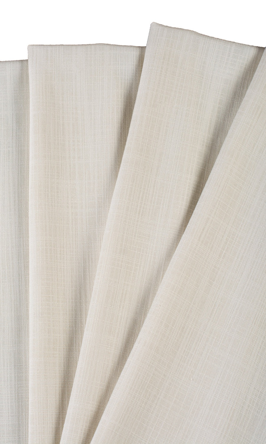Semi-Sheer Fabric Material By the Metre (Warm Ivory/ Pale Beige)