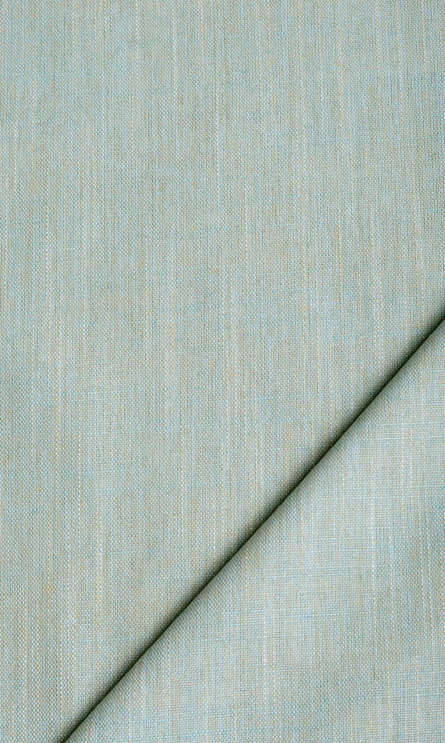 Plain Linen Texture Flat, Plain, Fake, Faux, European Relaxed Roman Blinds (Pale Blue/ Green)