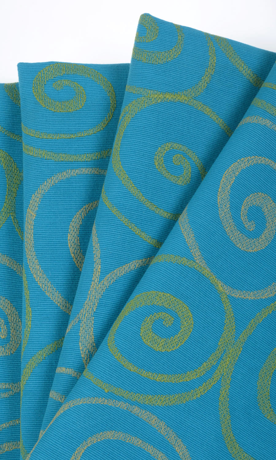Cotton Flat, Plain, Fake, Faux, European Relaxed Roman Blinds (Blue Cotton)