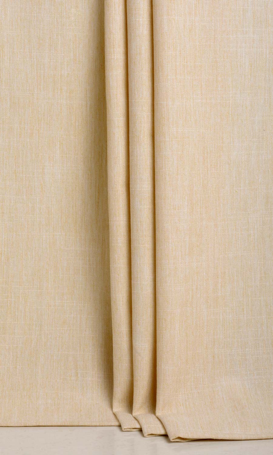 Plain Linen Texture Flat, Plain, Fake, Faux, European Relaxed Roman Blinds (Yellow Beige)