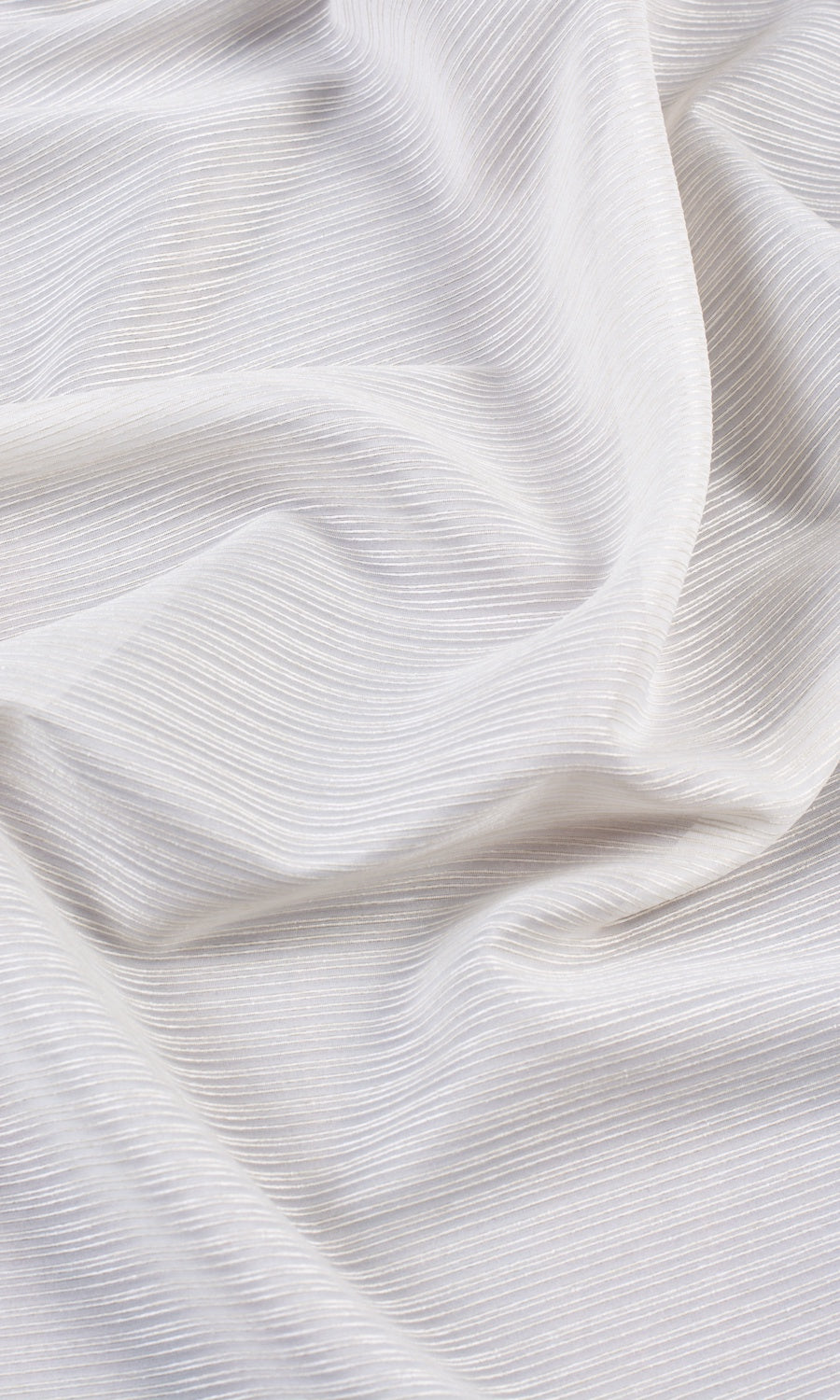 Striped Sheer Roman Blinds & Window Shades (Pearl White)