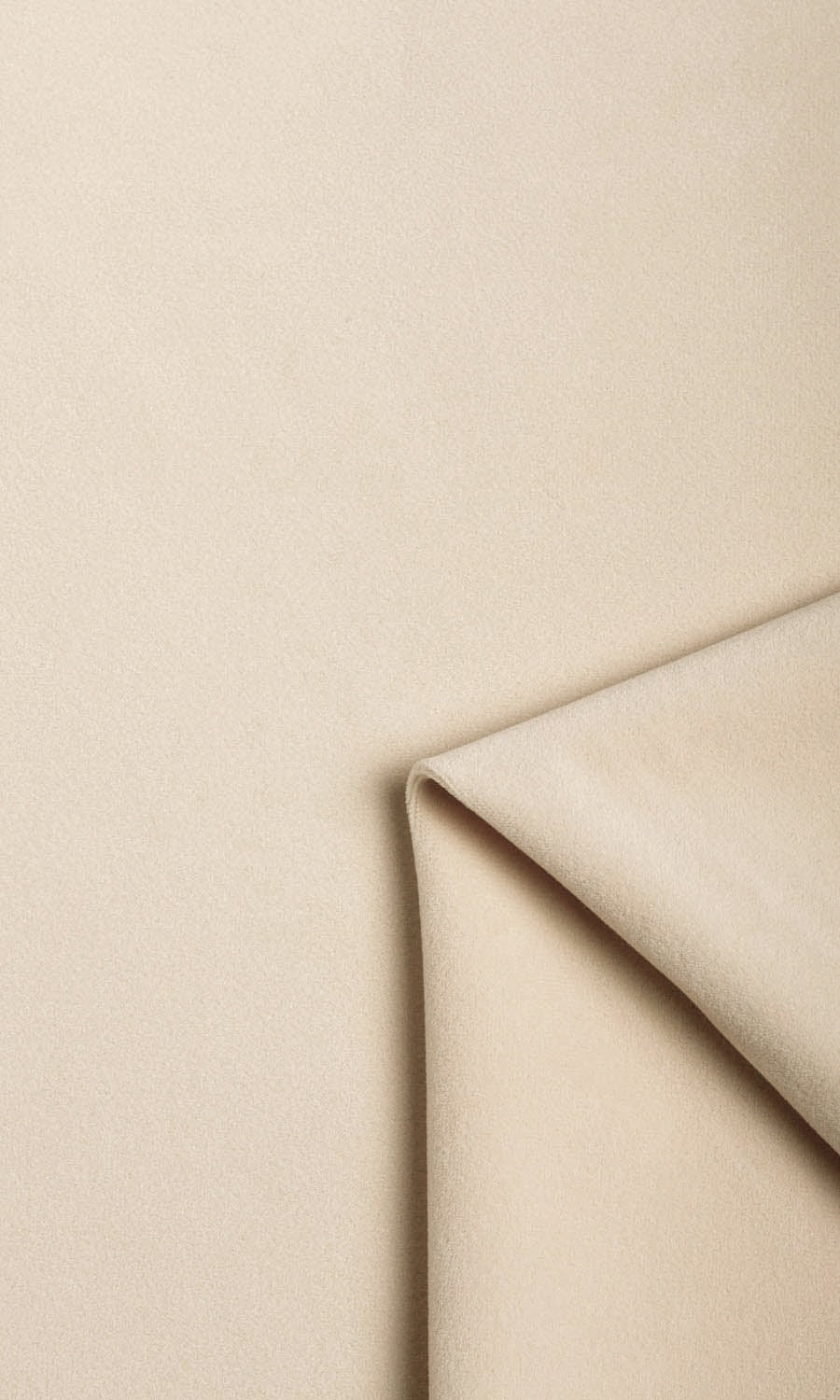 Velvet Home Textile Fabric Material Sample (Pale Beige)