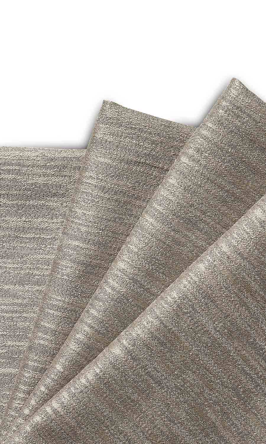 Textured Home Textile Fabric Material By the Metre (Grey-Brown)