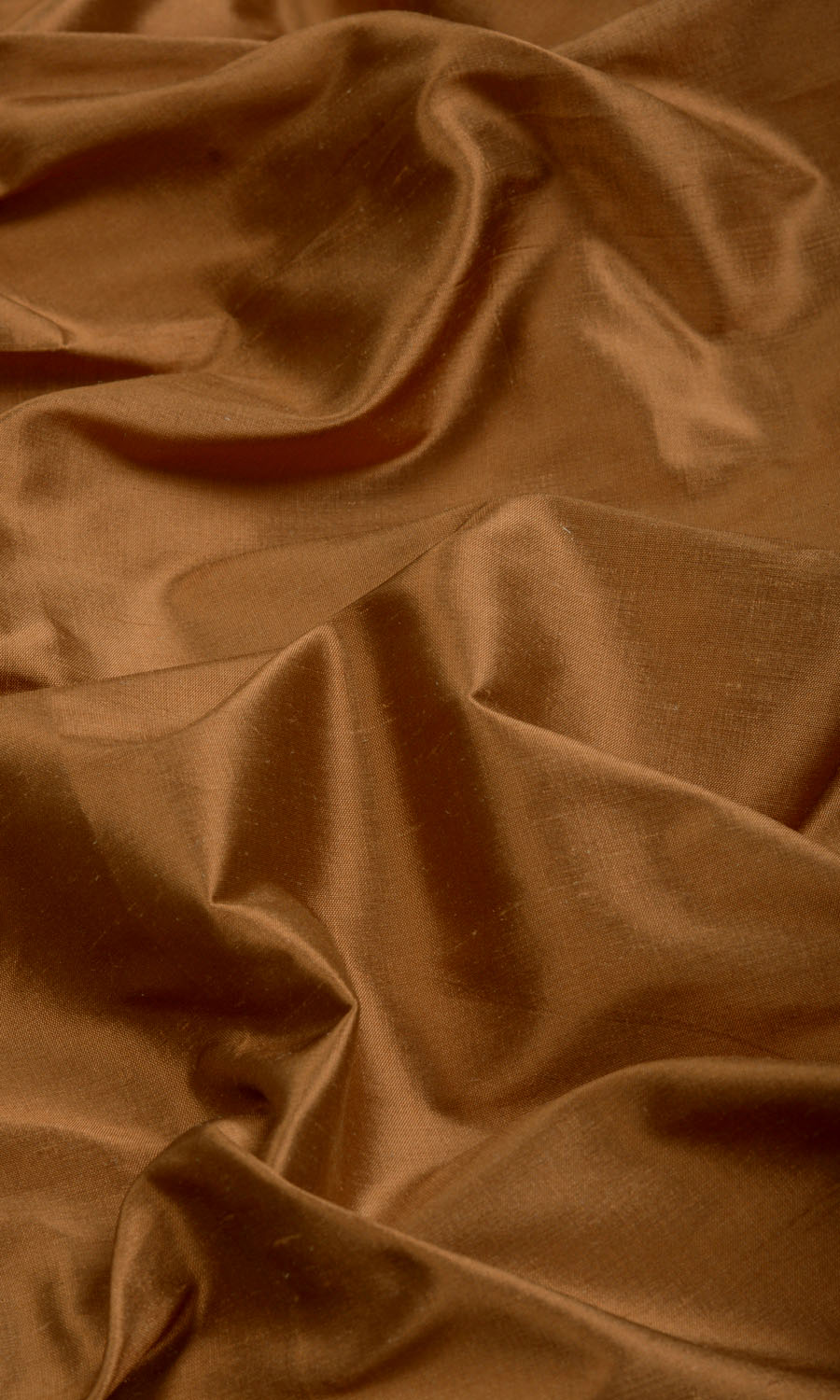 Shantung Silk Roman Shades (Bronzy Orange) Extra Long Short Wide