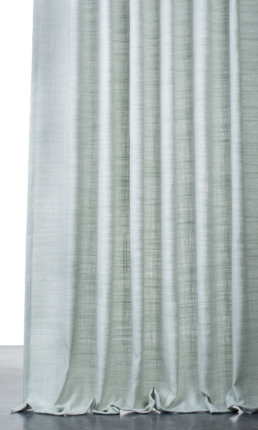 Linen Texture  Home Textile Fabric Material By the Metre (Powder Blue)
