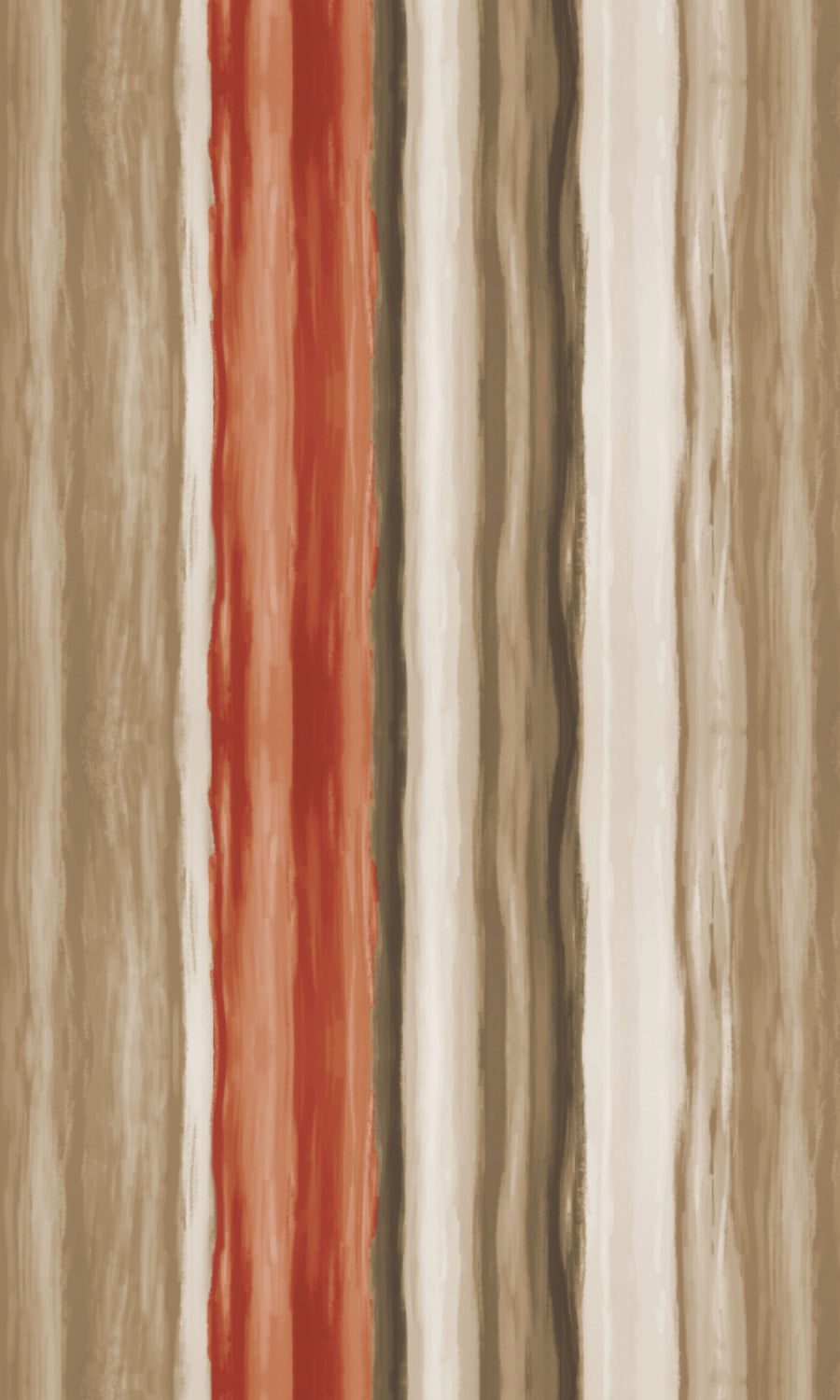 Room Darkening Striped Home Textile Fabric Material Sample (Red/ Brown)