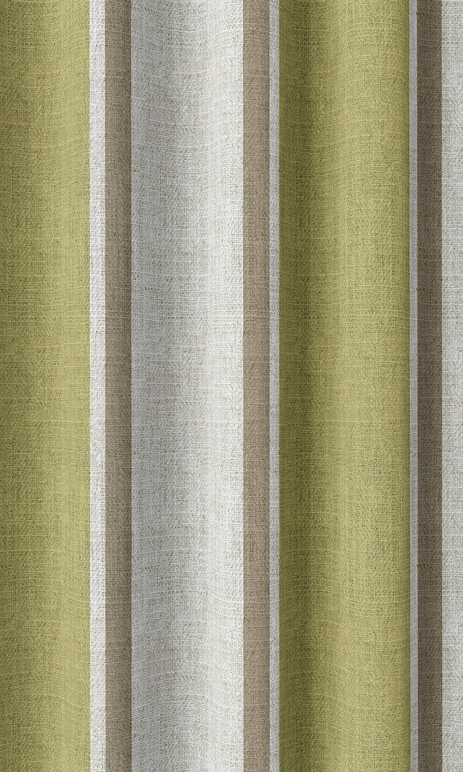 Modern Striped Print Home Décor Fabric Sample (Green/ Brown)