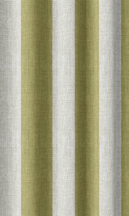 Striped Home Décor Fabric Sample (Chartreuse Green/ White)