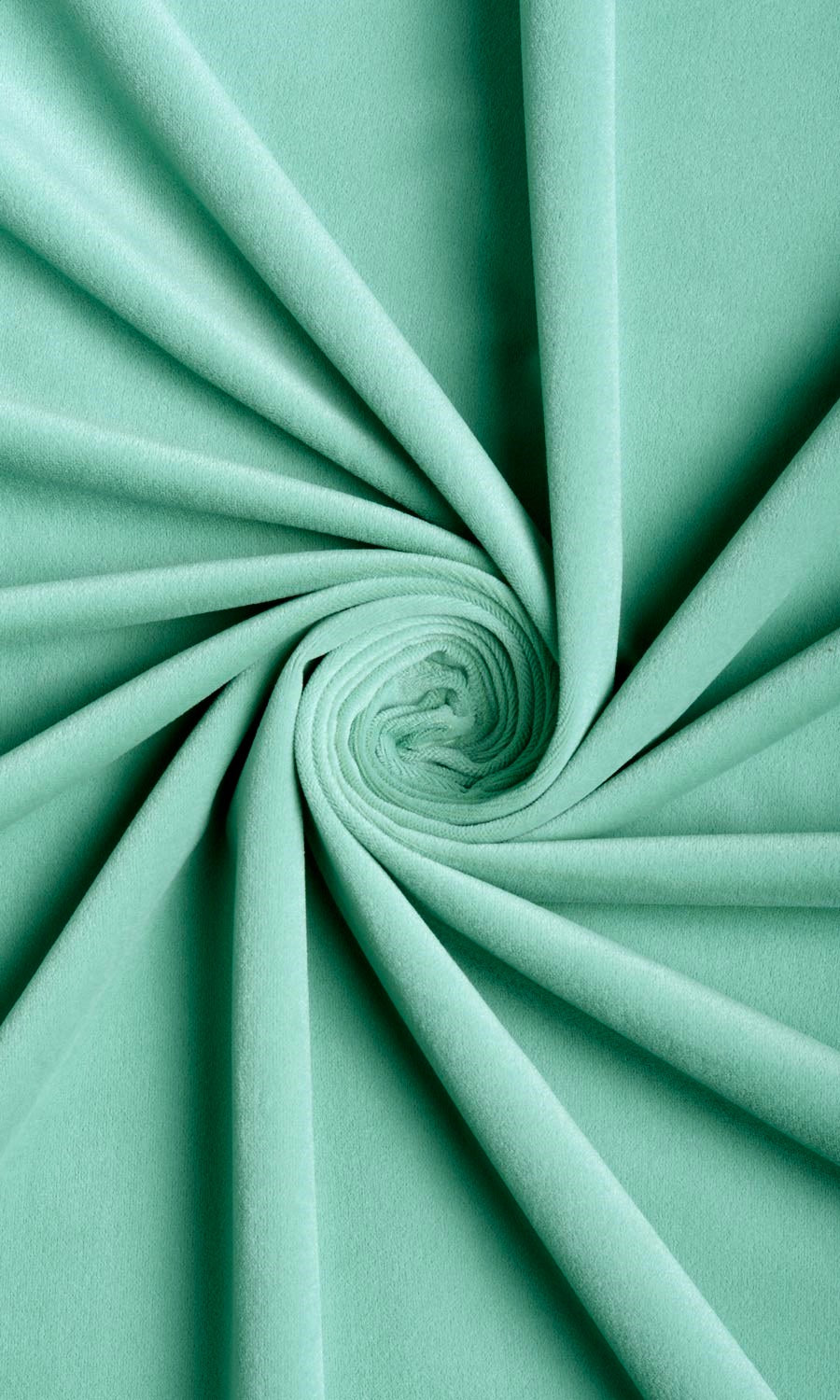 Velvet Roman Shades (Seafoam Green)