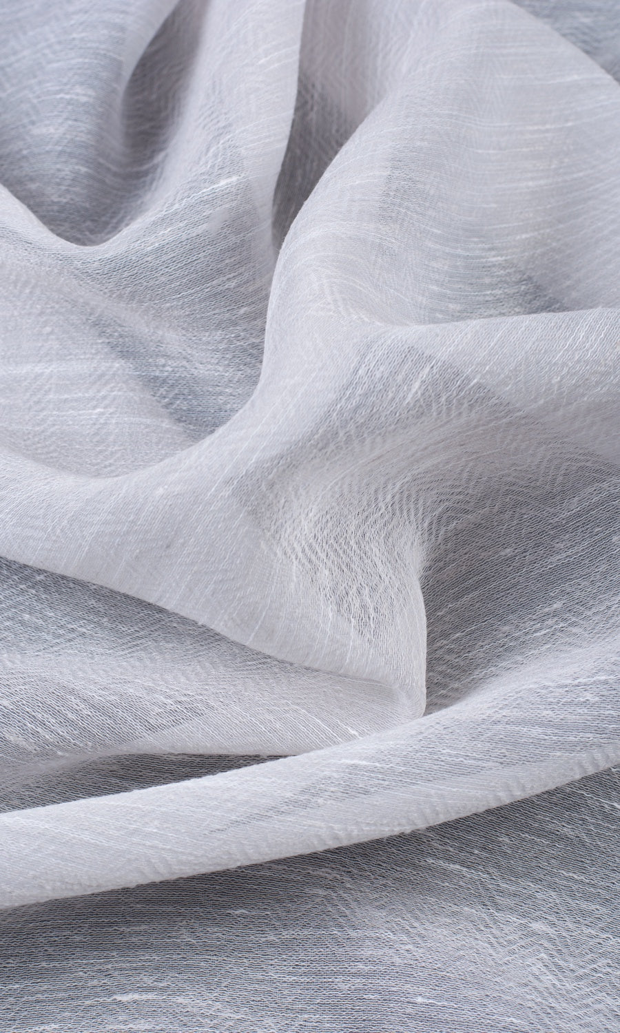 Textured Sheer Shades (Fog Gray/ White)