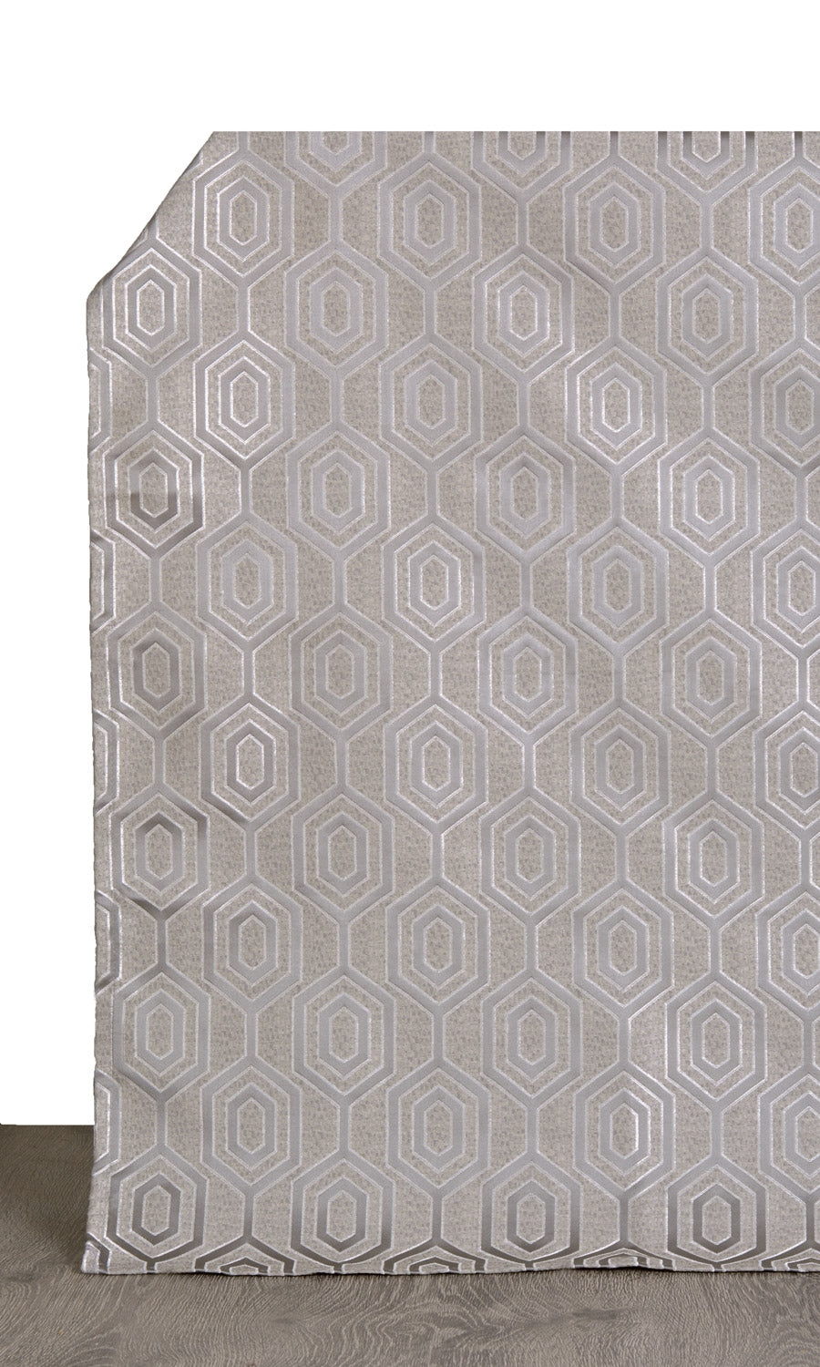 Jacquard Honeycomb Patterned  Flat, Plain, Fake, Faux, European Relaxed Roman Blinds (Grey)