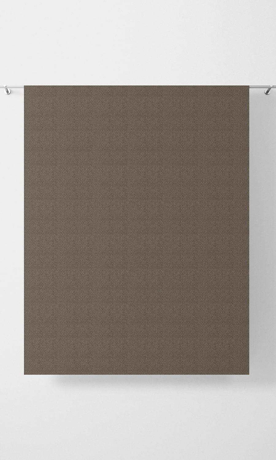 Herringbone Textured Free Fabric Material Sample (Brown)