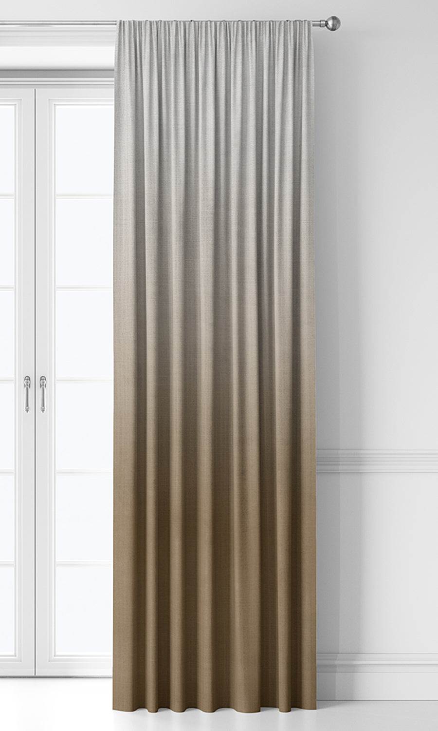 2-Tone Ombre Home Décor Fabric Sample (Brown)