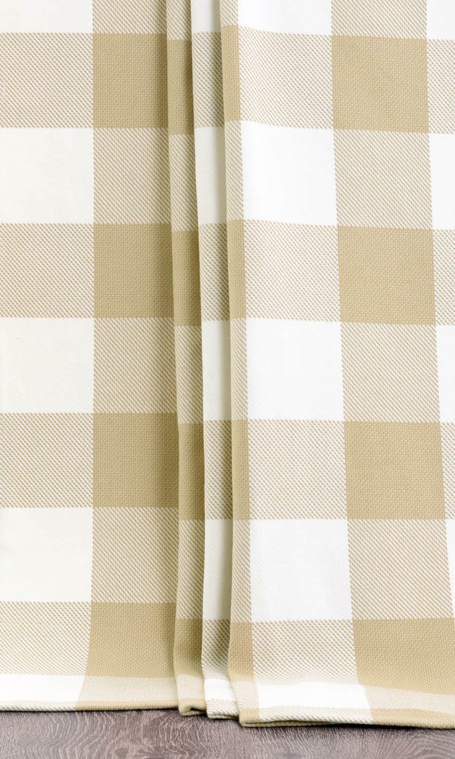 Buffalo Plaid Any Size Style Roman Blinds (Khaki Brown/ White)