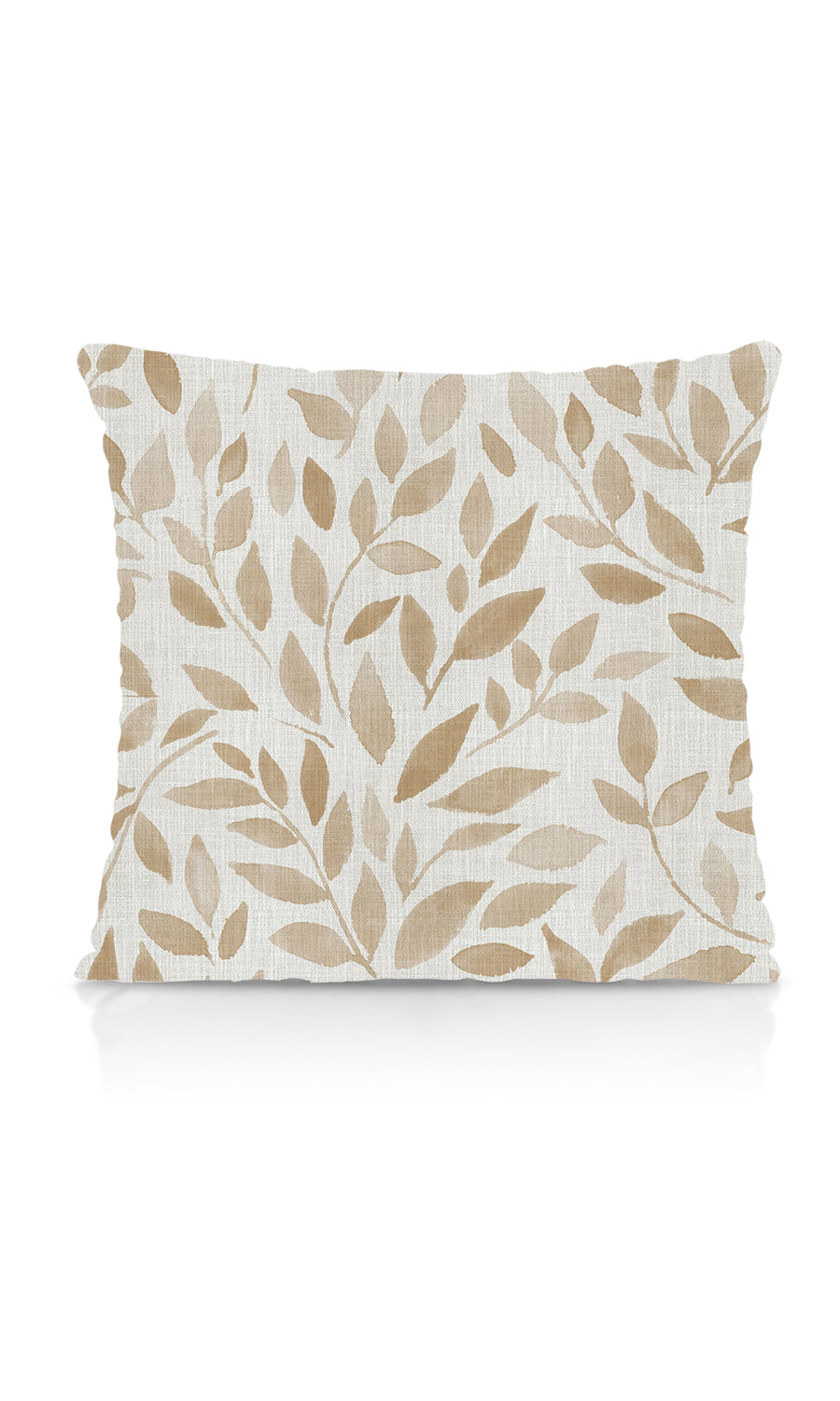 Botanical Print Home Textile Fabric Material Sample (White/ Brown)