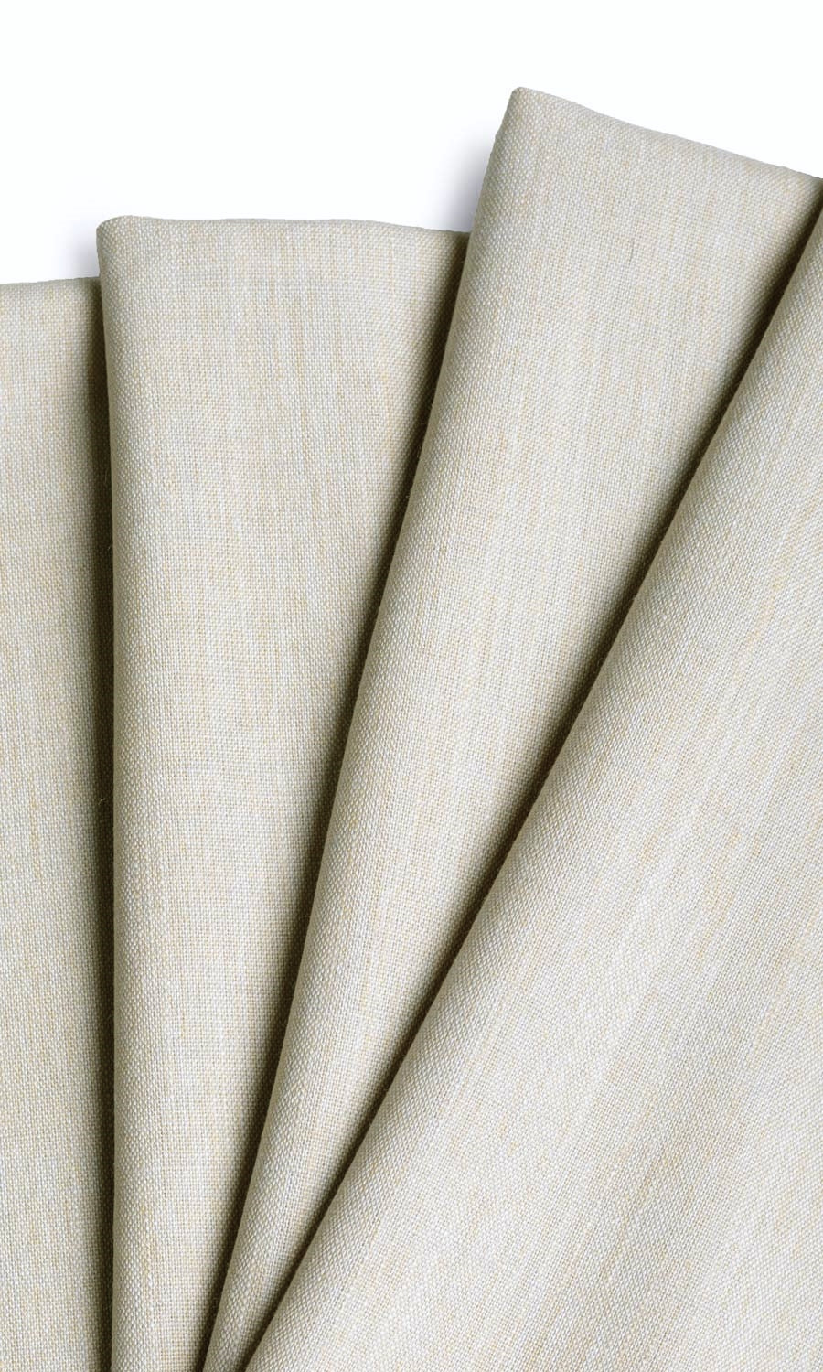 Plain Linen Texture Window Treatments Fabric Sample (Pale Grey/ Ivory)