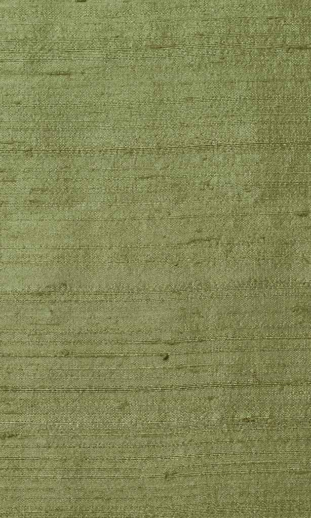 Dupioni Silk Home Textile Fabric Material Sample (Moss Green)