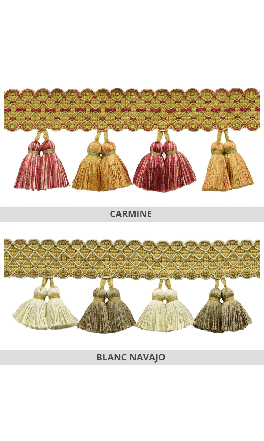 Window blinds tassel trim