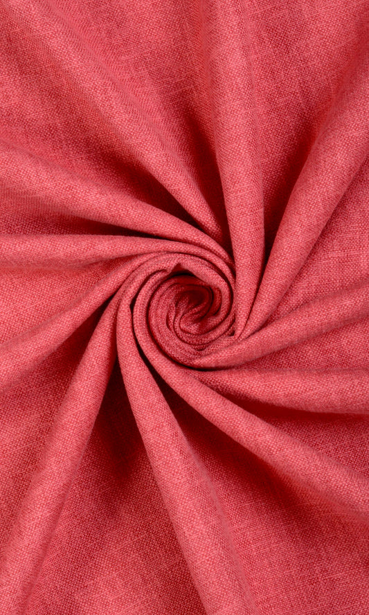 Linen-Blend Home Décor Fabric By the Metre (Red)