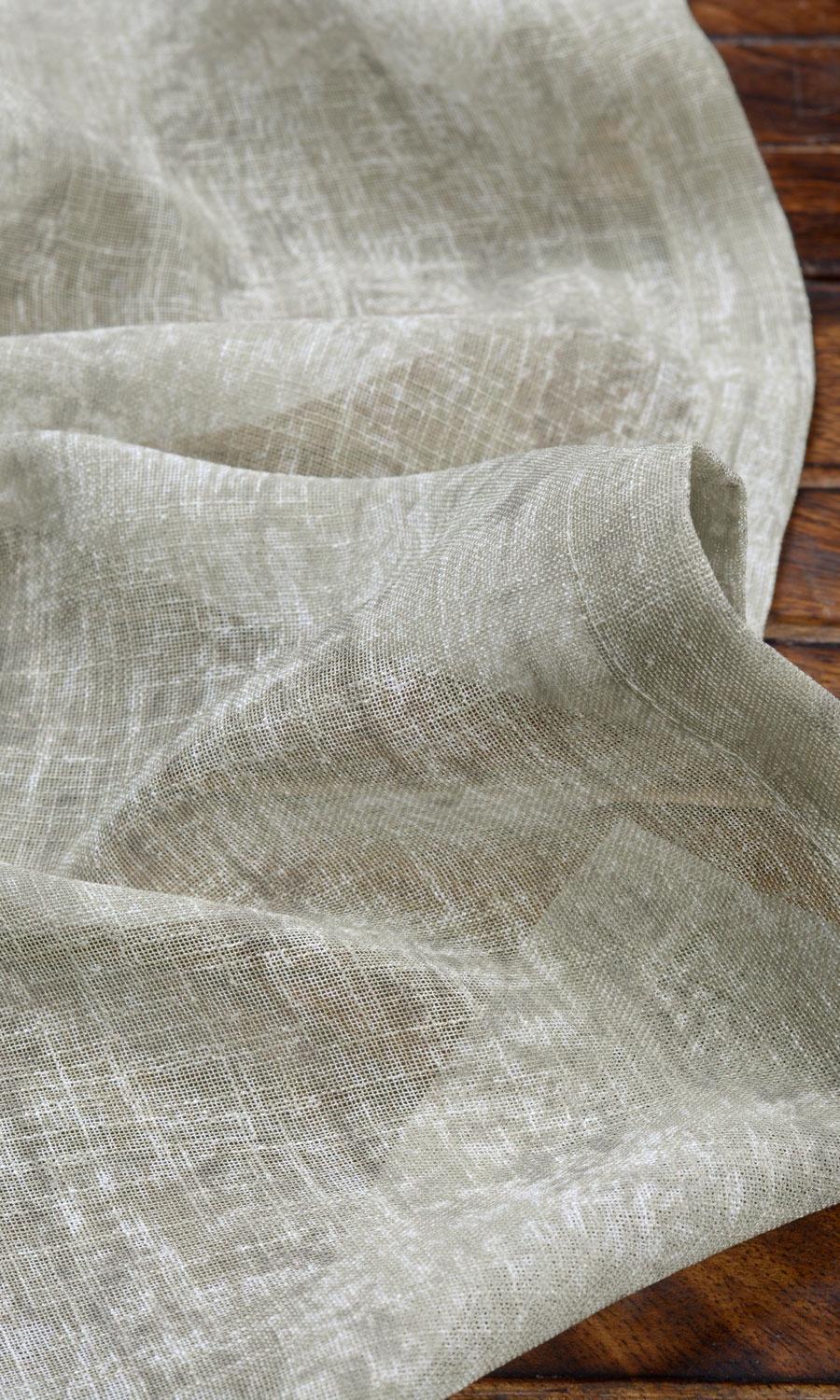 Textured Sheer Roman Blinds (Grey-Green) for Living, Bedroom, Kitchen, Bathroom