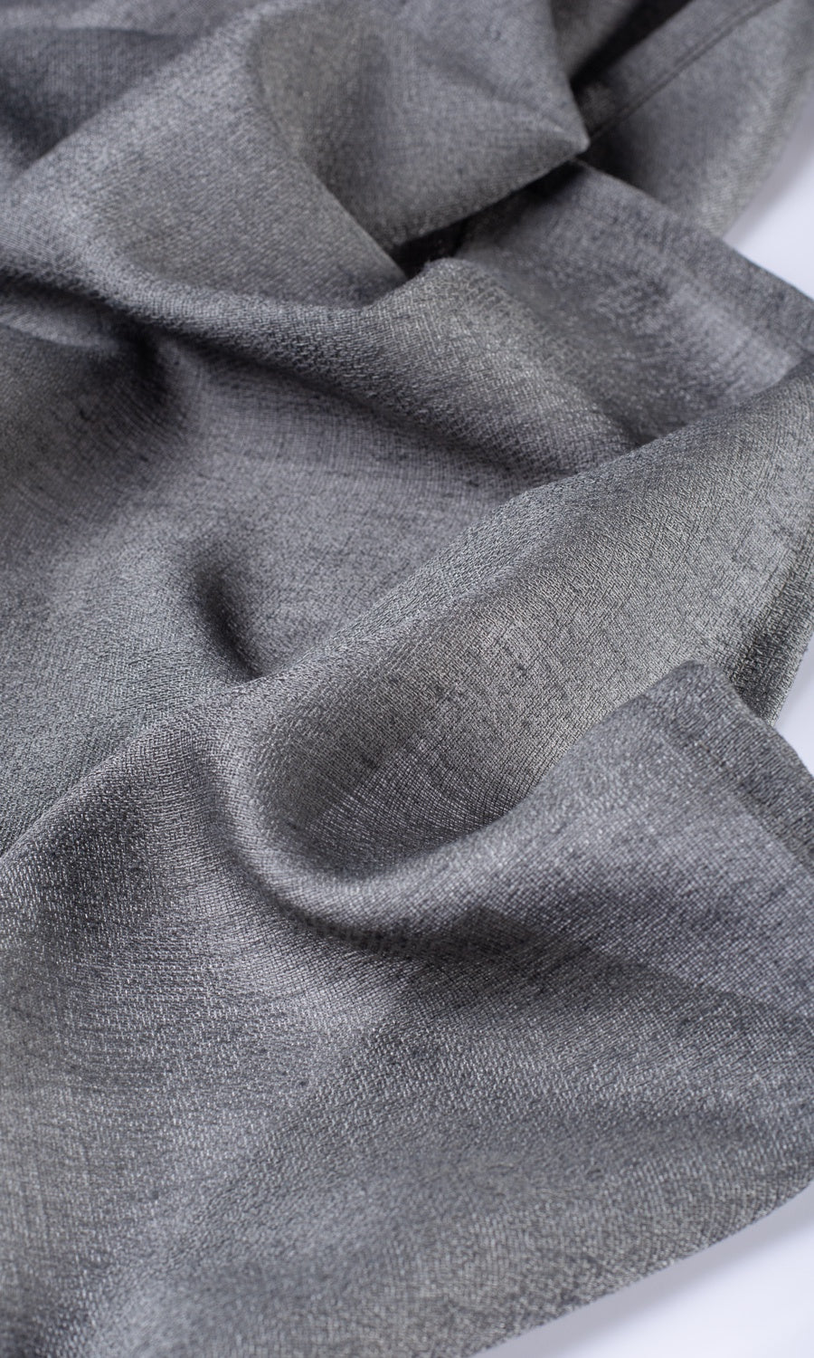 Plain Sheer Window Treatments Fabric Sample (Dark Grey)