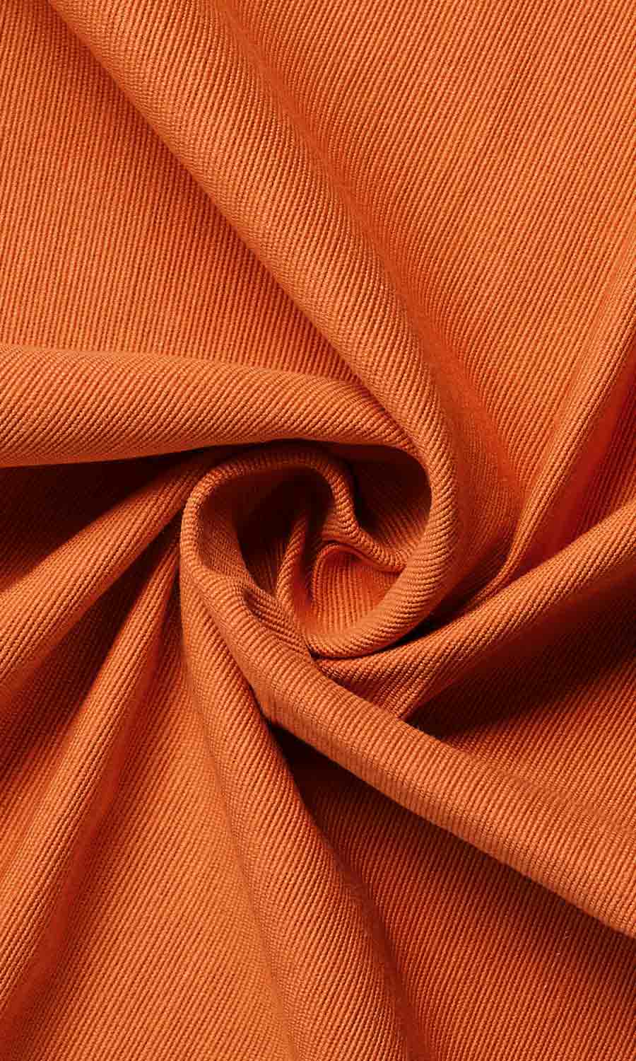 Cotton Home Textile Fabric Material Sample (Muted Orange)