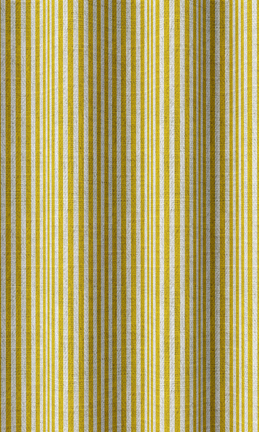 Striped Home Décor Fabric By the Metre (Yellow)