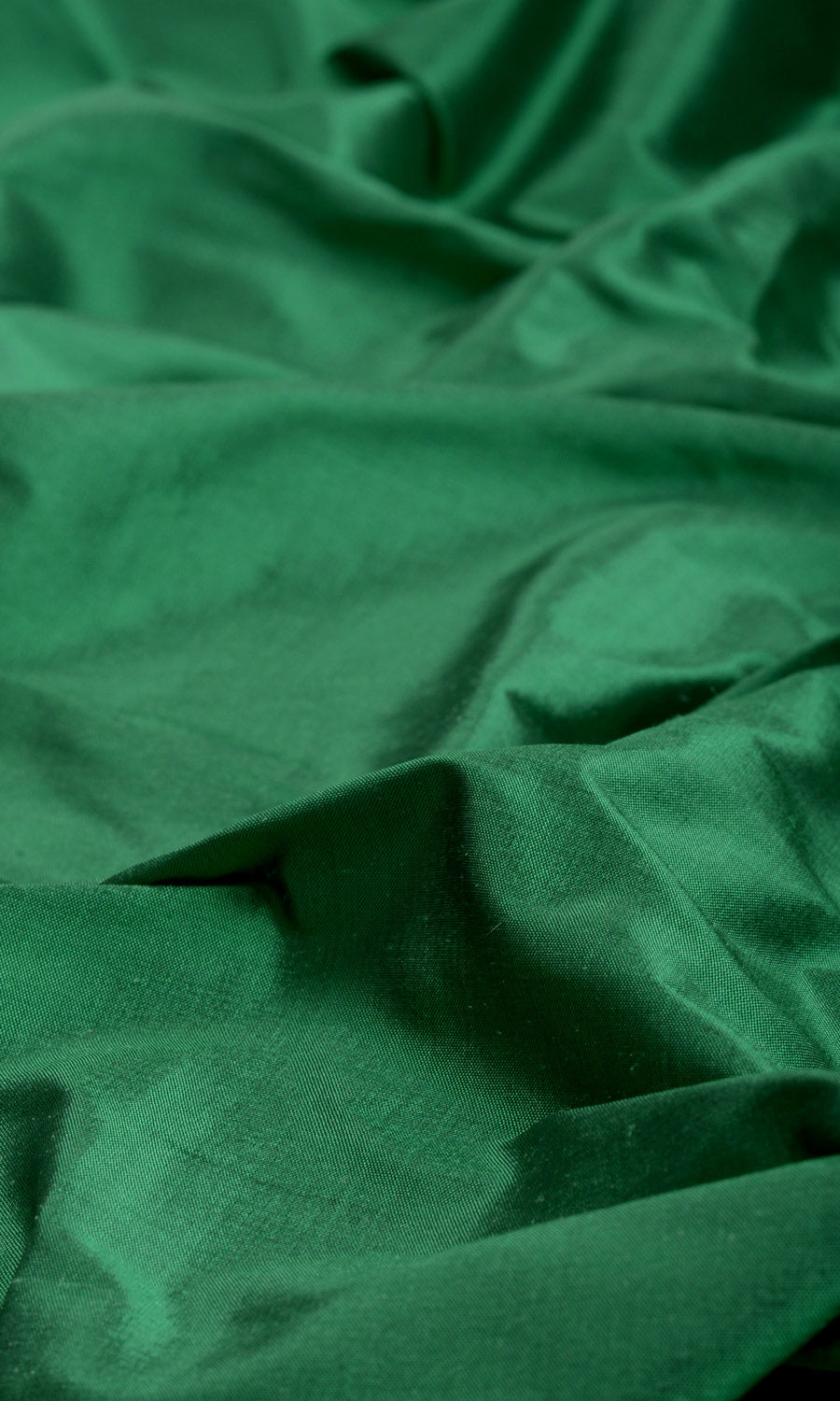 Shantung Silk Home Textile Fabric Material By the Metre (Emerald Green)