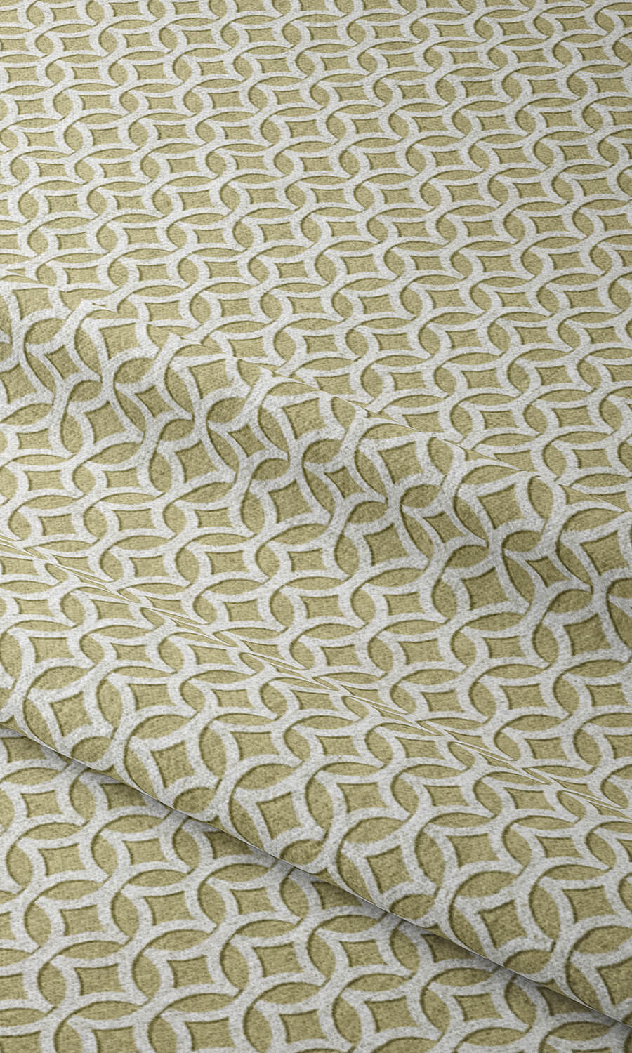 Geometric Print Home Décor Fabric By the Metre (Pastel Green)