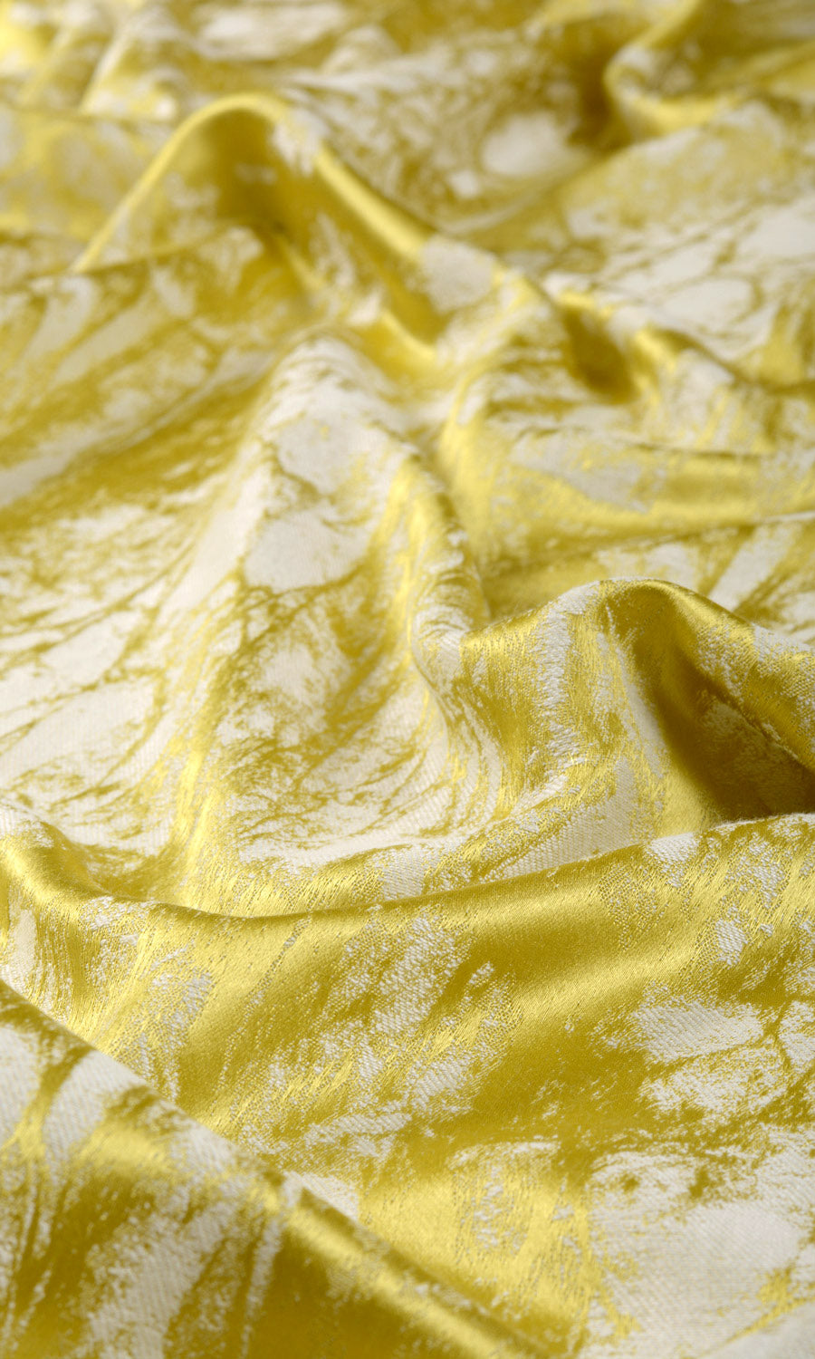 Abstract Print Fabric Sample for Roman Blinds & Shades (Yellow)