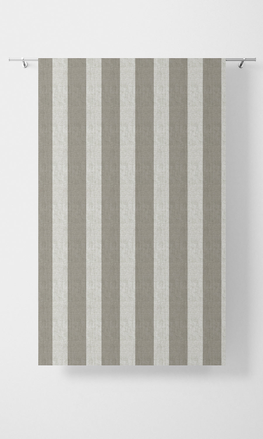Modern Striped Print Flat, Plain, Fake, Faux, European Relaxed Roman Blinds (Grey/ White)