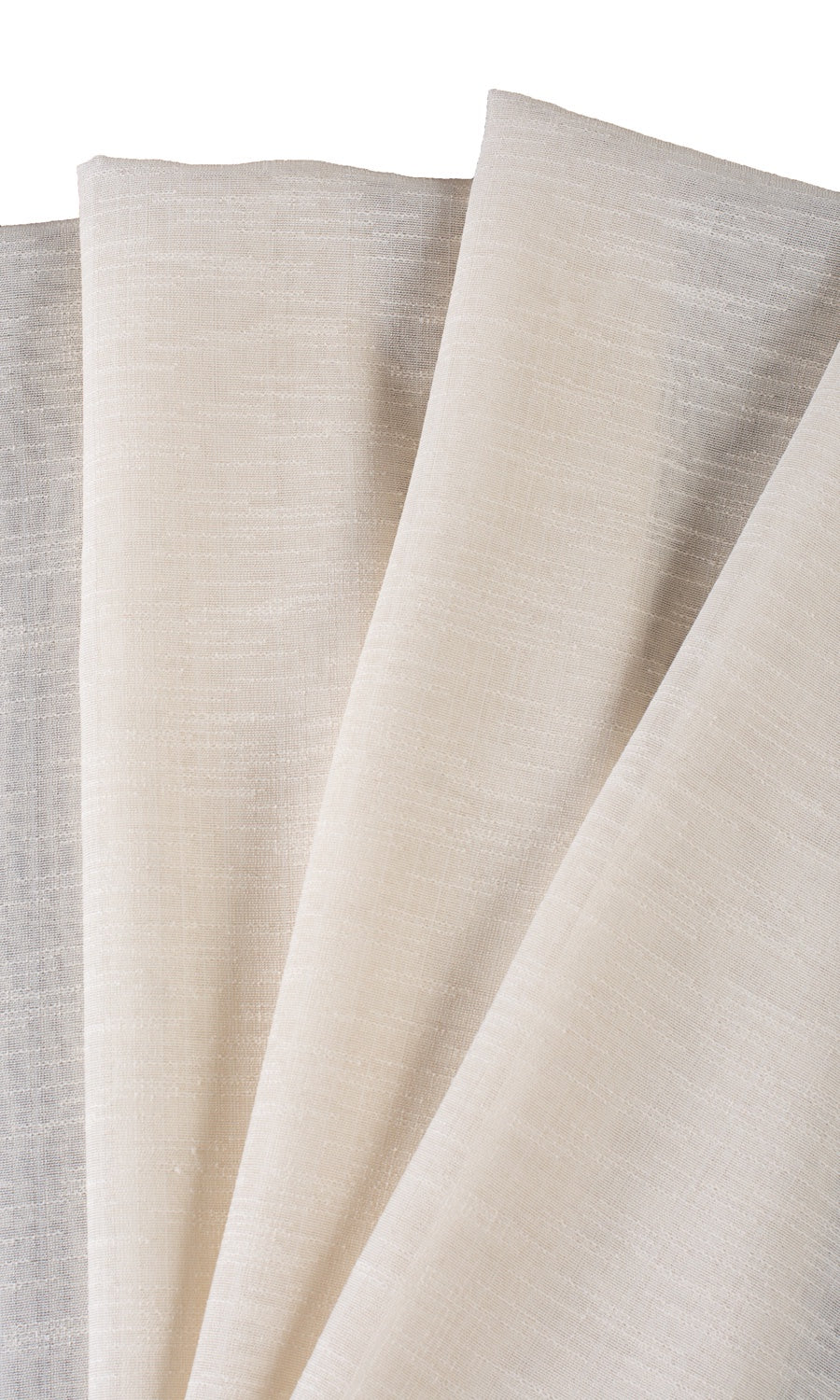 Textured Sheer Roman Blinds & Window Shades (Pale Beige/ Warm Ivory)