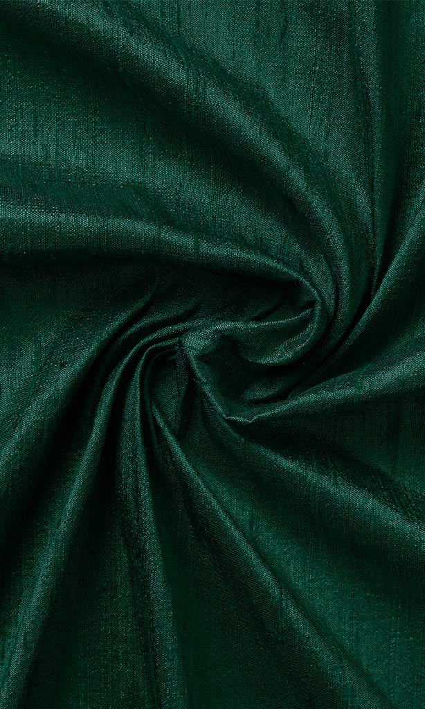 Pure Silk Fabric Blinds (Hunter Green)