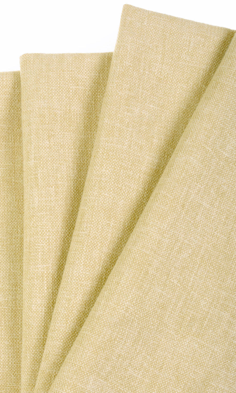 Linen Blend Window Treatments Fabric By the Metre (Pale Yellow)