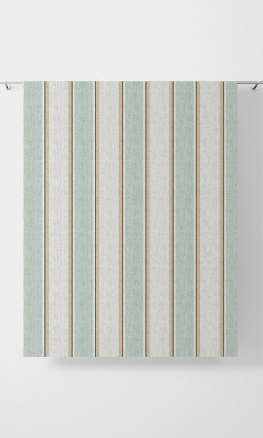 Modern Striped Shades (Duck Egg Blue/ White)