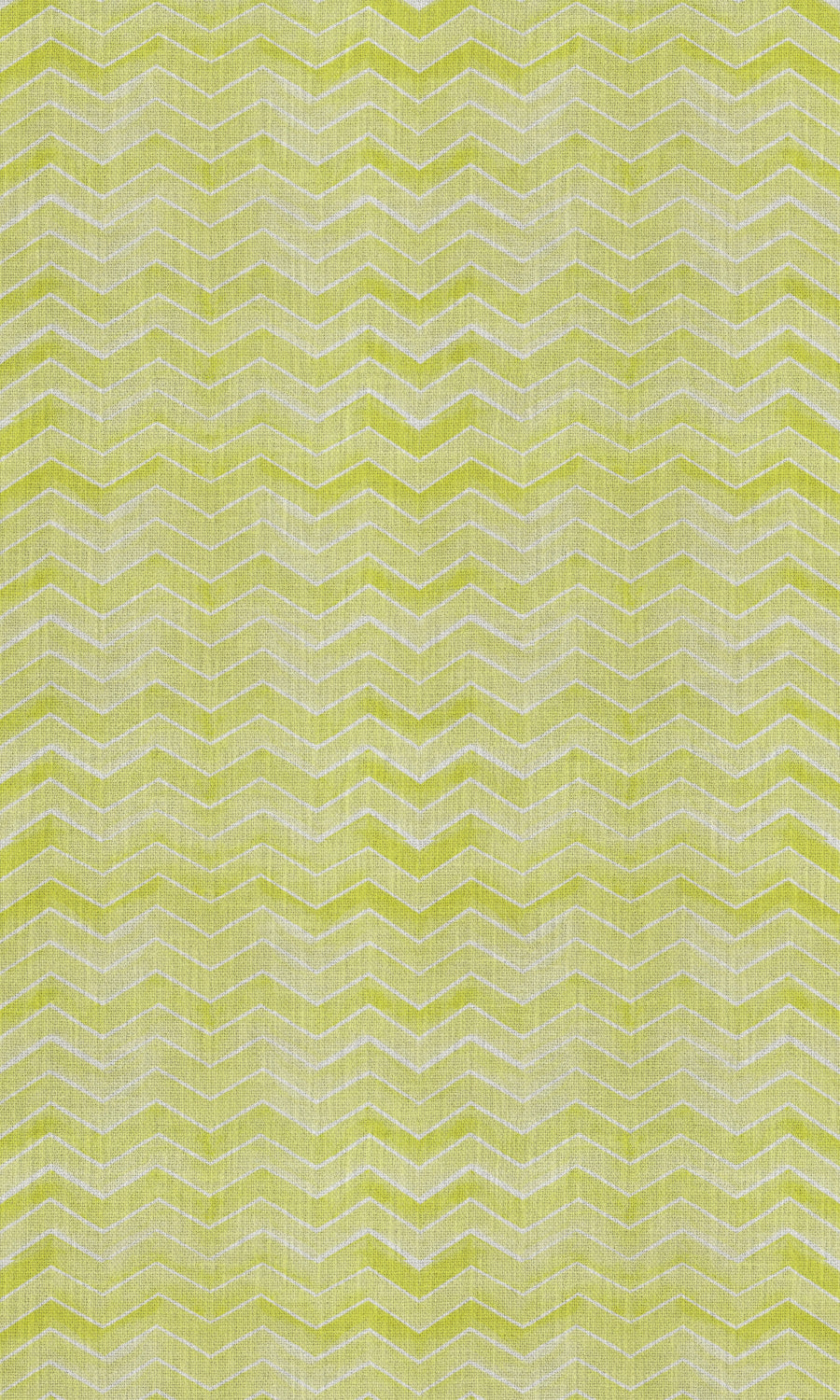 Chevron Print Fabric Material By the Metre (Eggshell White/ Pear Green)