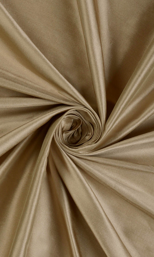 Shantung Silk Home Décor Fabric By the Metre (Brown)
