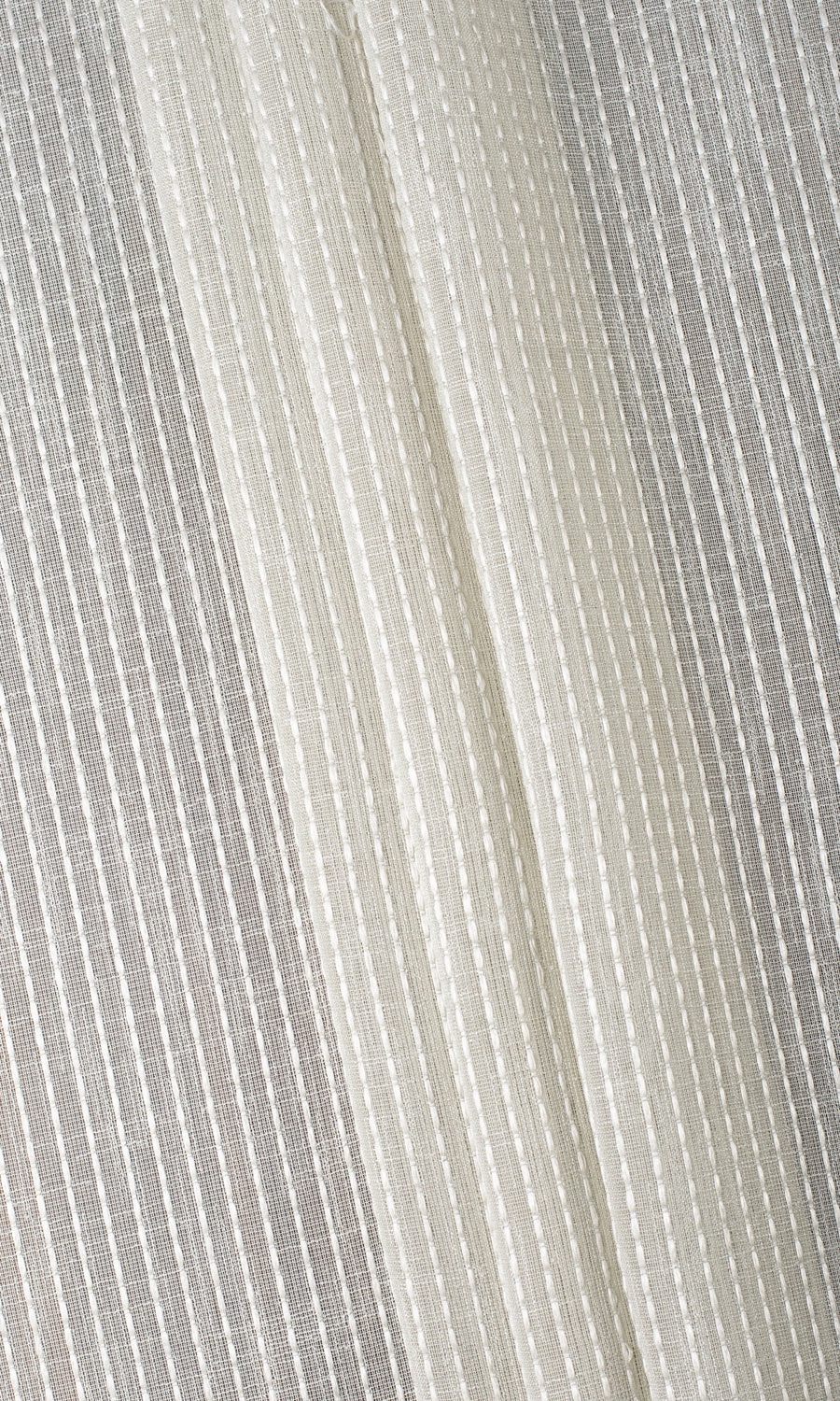 Striped Embroidery Sheer Blinds (Gray) for Living, Bedroom, Kitchen, Bathroom