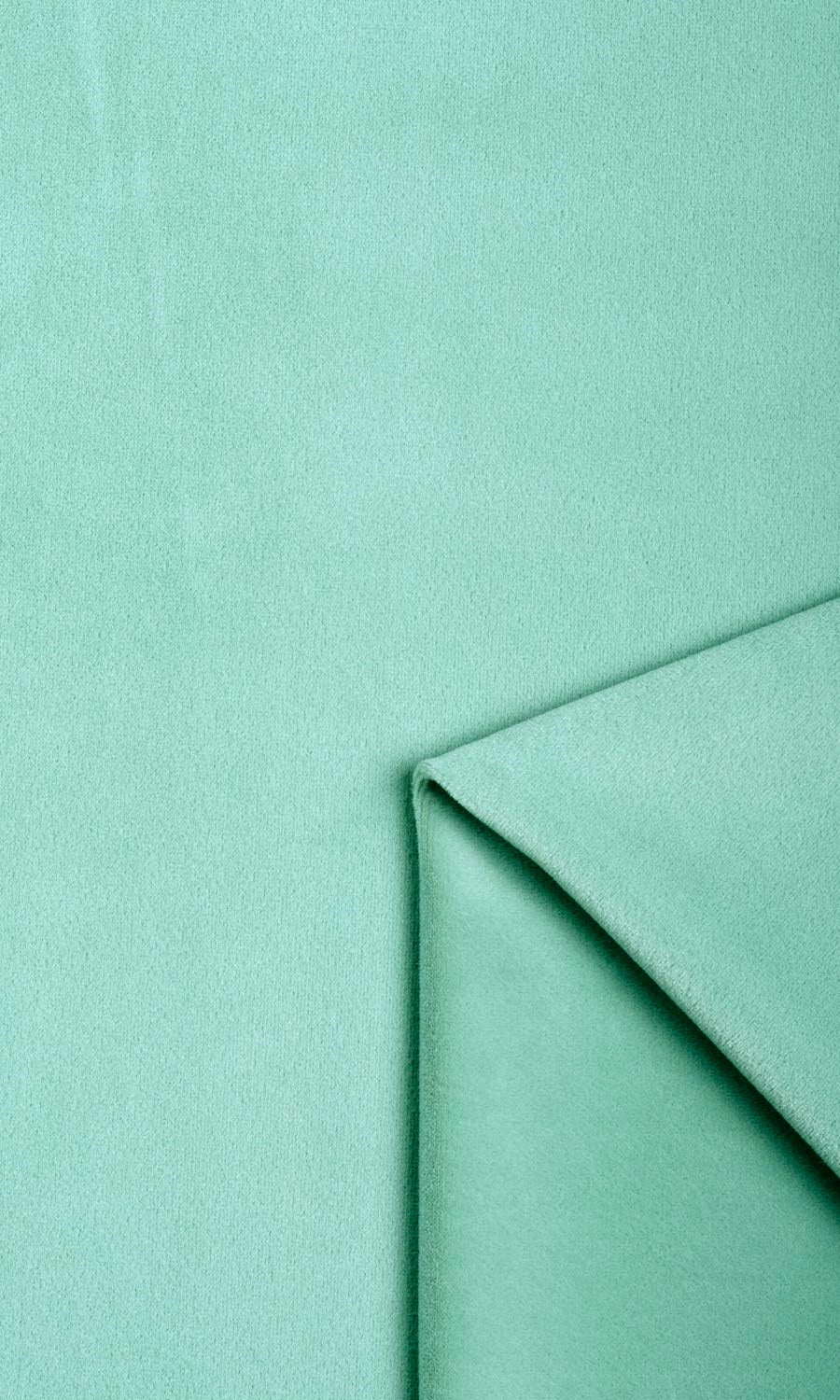 Velvet Window Treatments Fabric By the Metre (Seafoam Green)