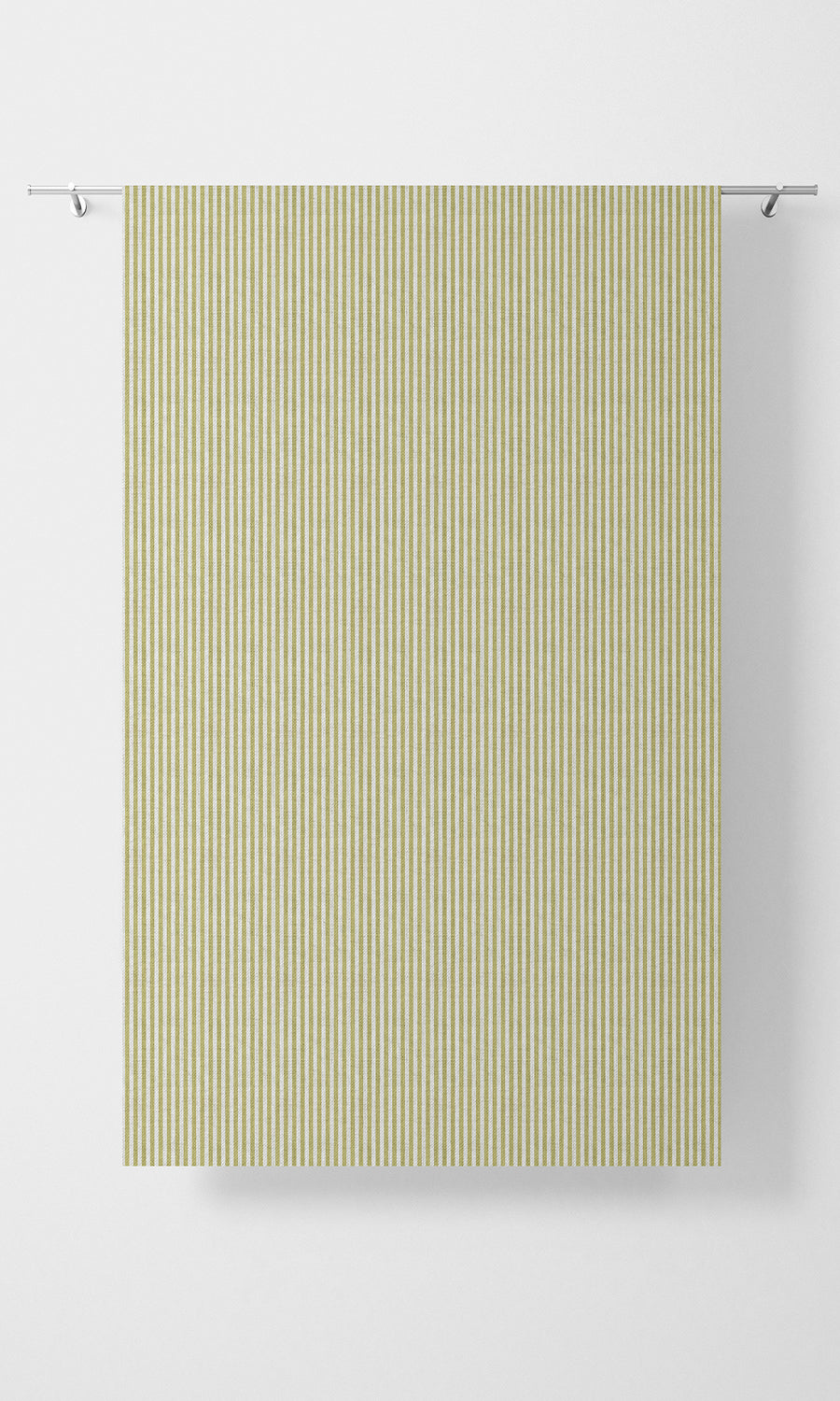 Striped Free Fabric Material Sample (Green/ White)