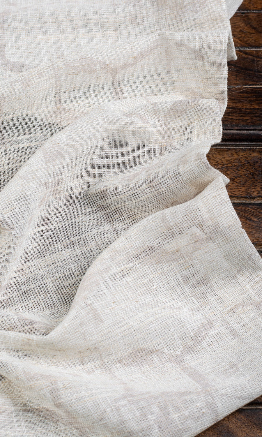Self-Patterned Sheer Flat, Plain, Fake, Faux, European Relaxed Roman Blinds Milky White)