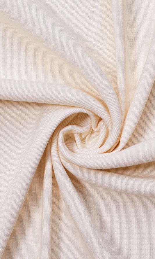 Cotton Home Décor Fabric Sample (White/ Ivory)